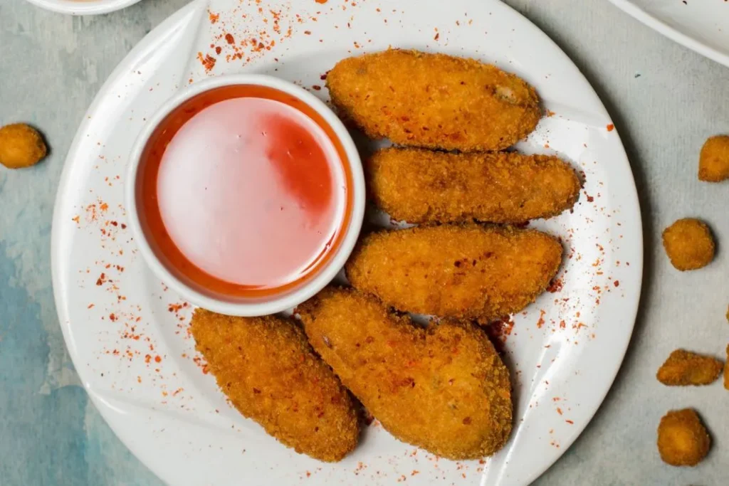 Fried Buffalo Artichoke Hearts