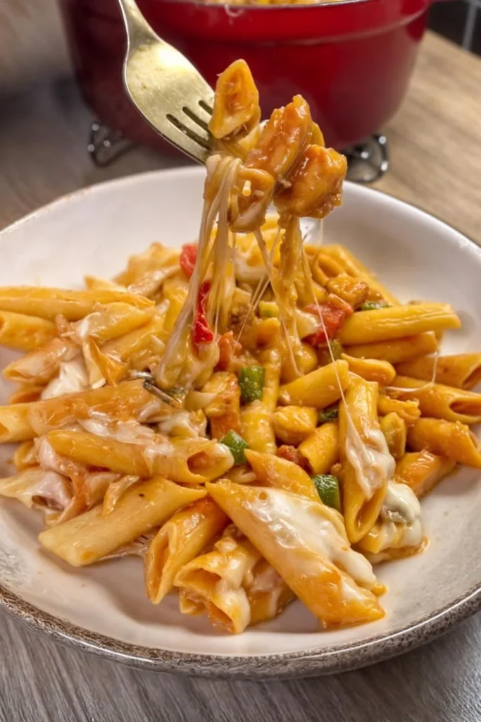 Creamy Chicken Mozzarella Pasta