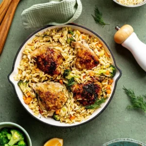 Creamy Parmesan One Pot Chicken and Rice