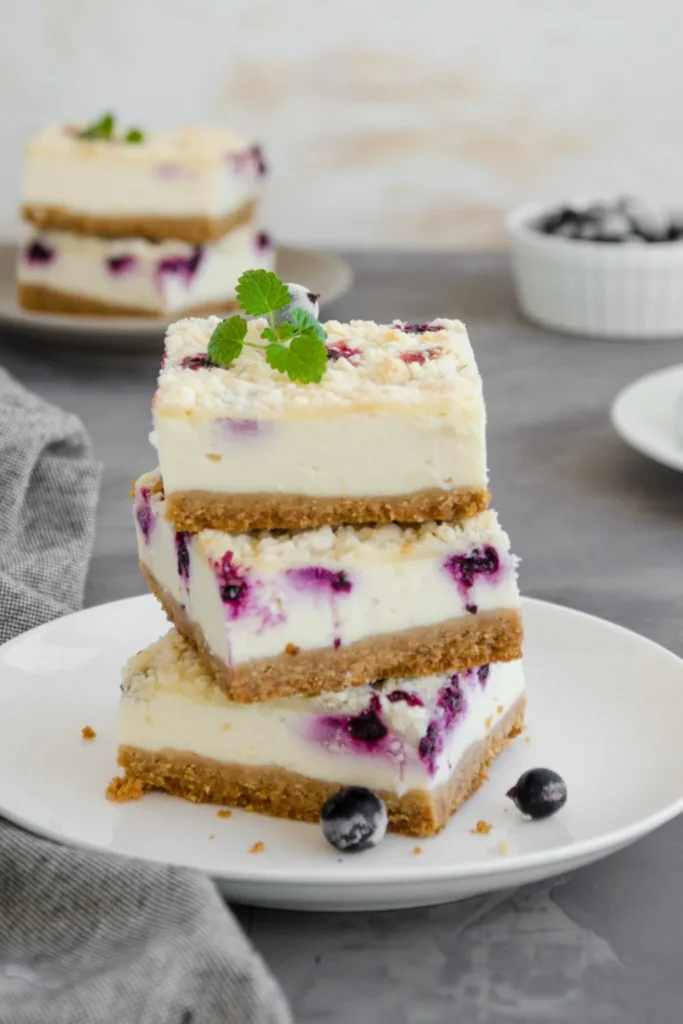 Lemon Blueberry Cheesecake Bars