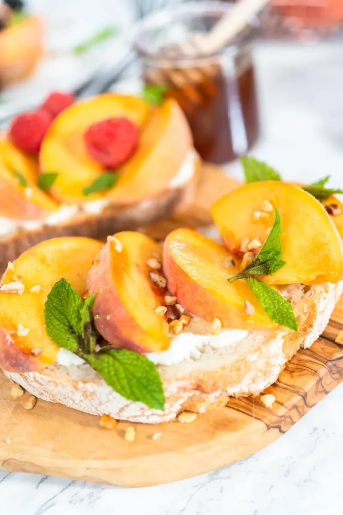 Peach Bruschetta