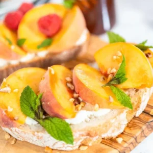 Peach Bruschetta