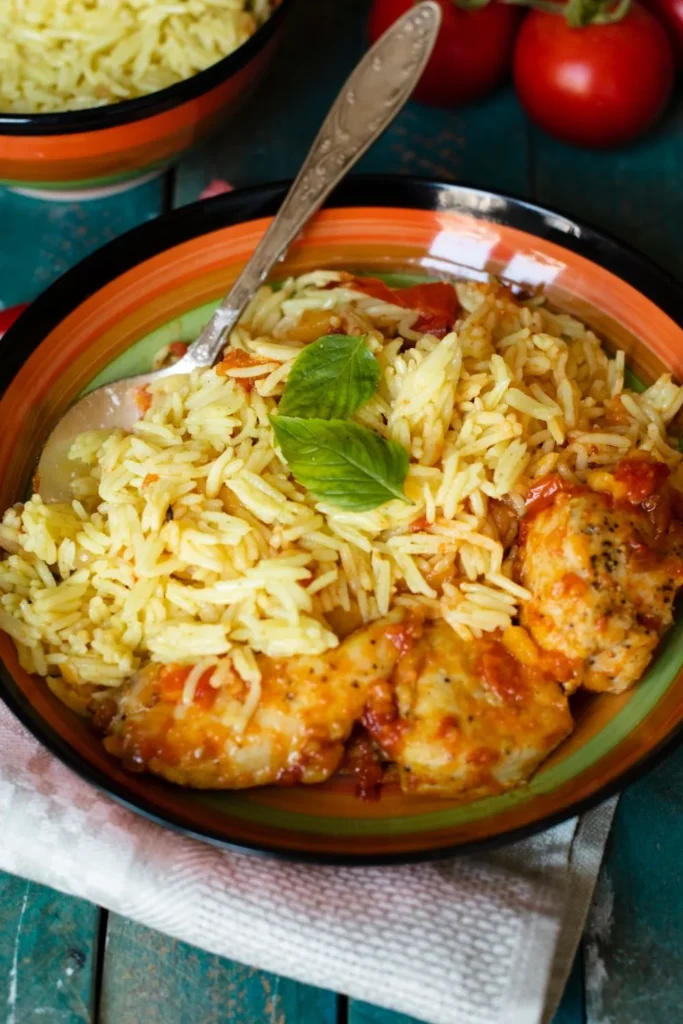 Smothered Chicken and Rice Recipe