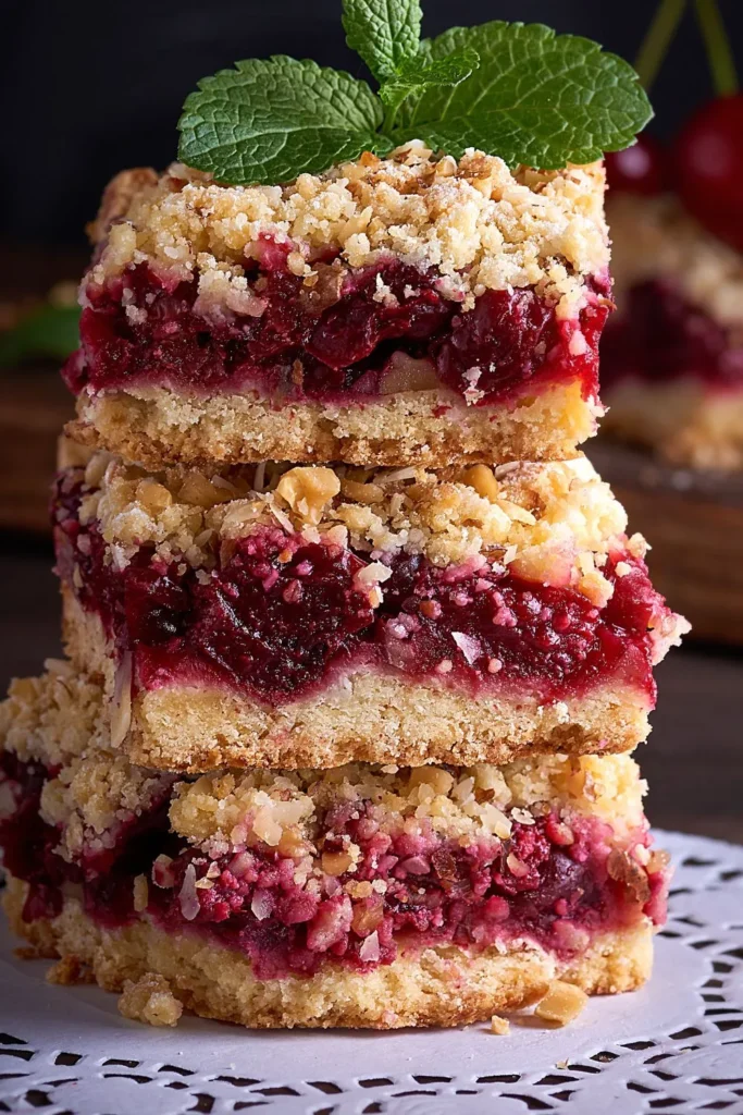 Raspberry Almond Bars
