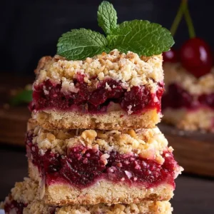 Raspberry Almond Bars