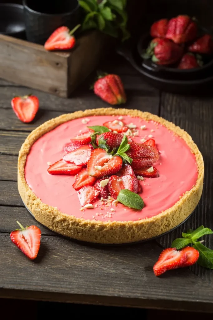 Strawberry Ice Cream Pie