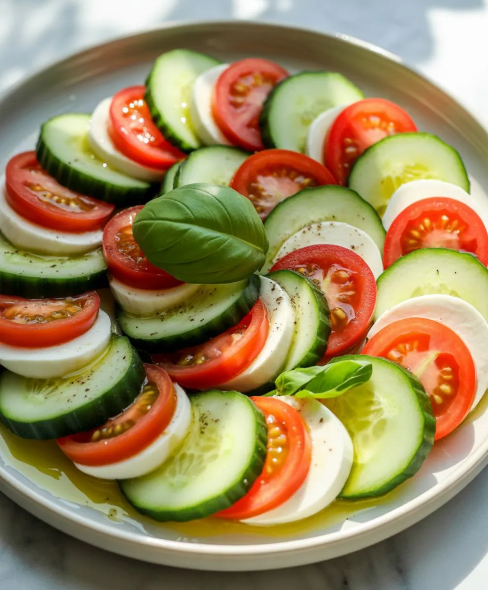 Cucumber Caprese Salad