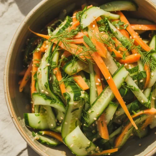 Cucumber Carrot Salad