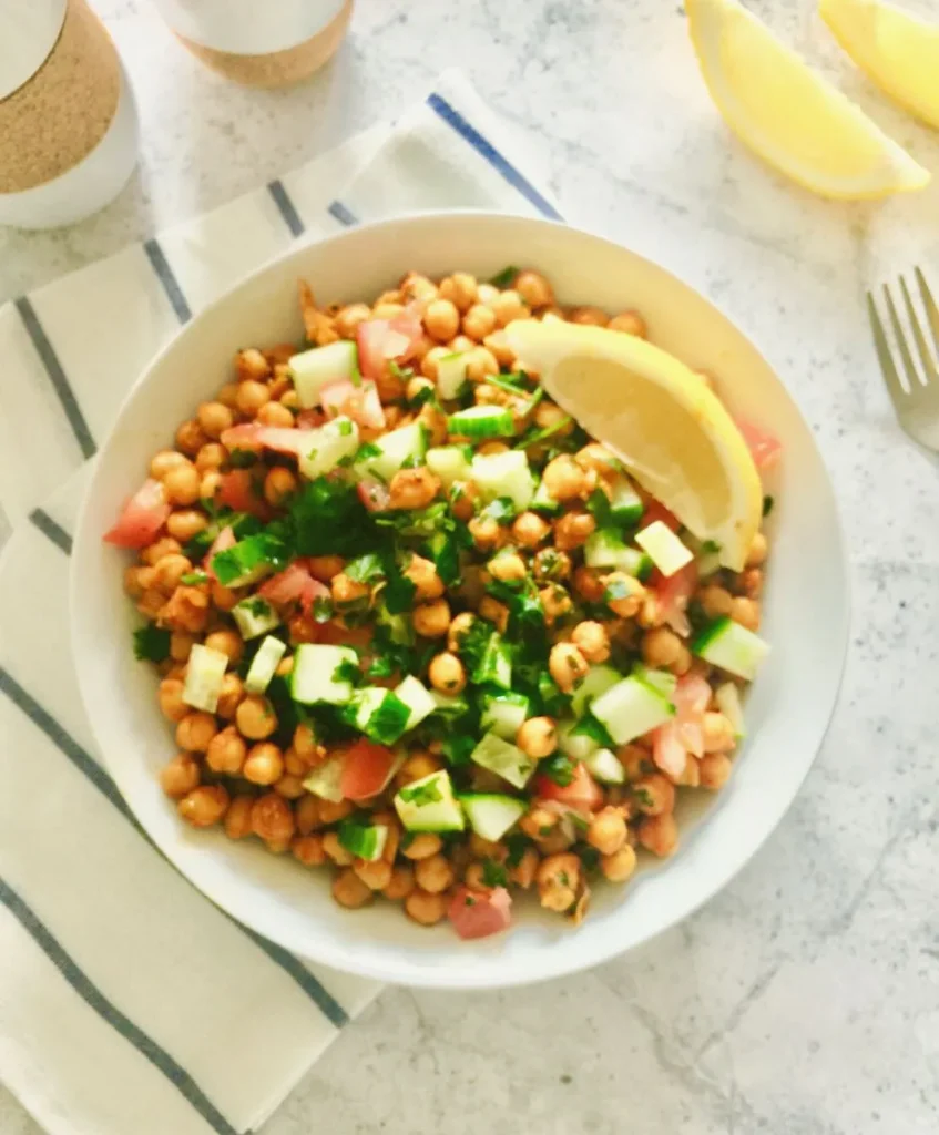 Cucumber Chickpea Salad Recipe