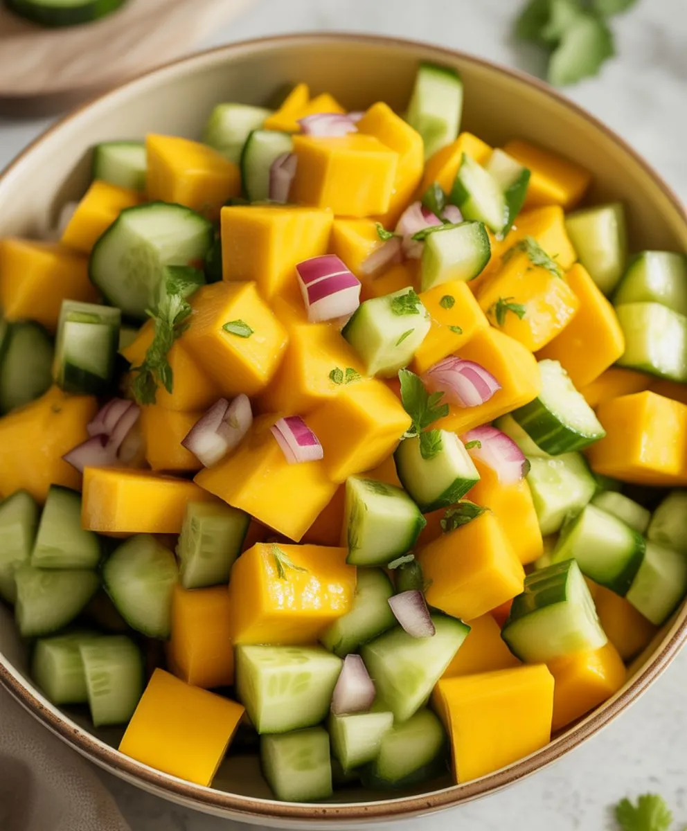 Mango Cucumber Salad