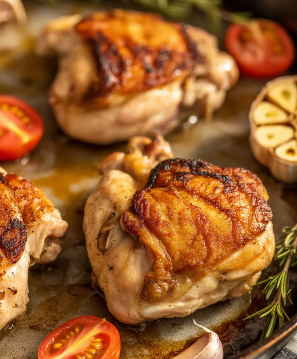 Pan Seared Chicken Thighs 