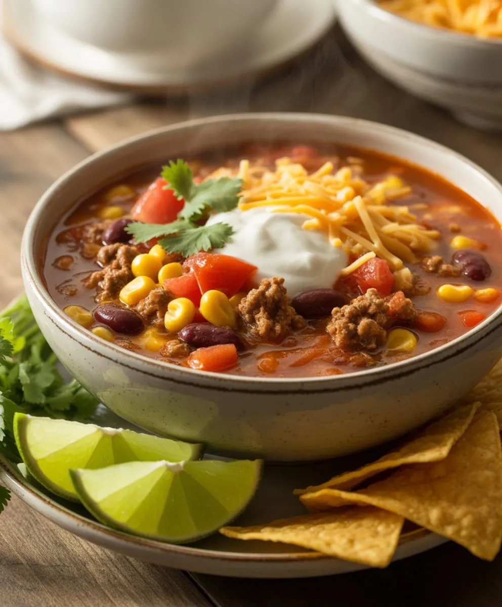Slow Cooker Taco Soup Recipe