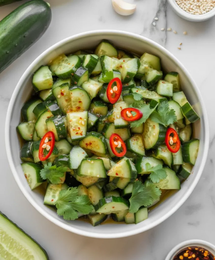 Smashed cucumber salad Recipe