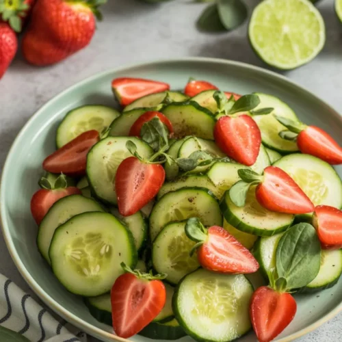Strawberry Cucumber Salad