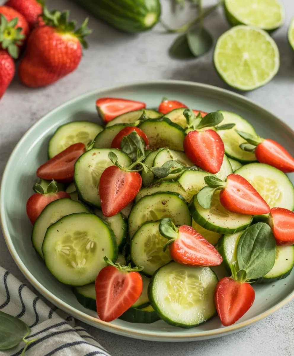 Strawberry Cucumber Salad