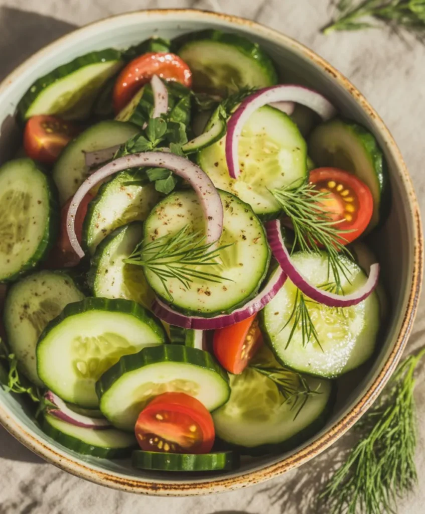 Vegan Cucumber Salad