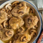 Garlic Mushroom Chicken Thighs