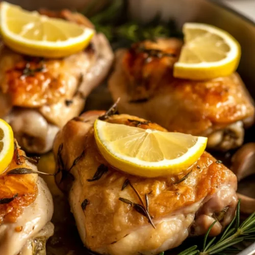 Lemon Garlic Chicken Thighs