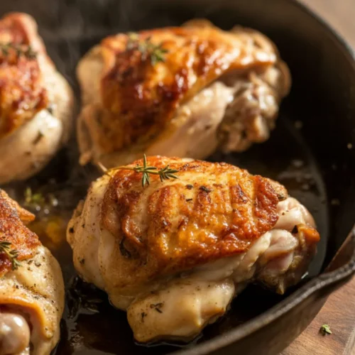 Skillet Chicken Thighs