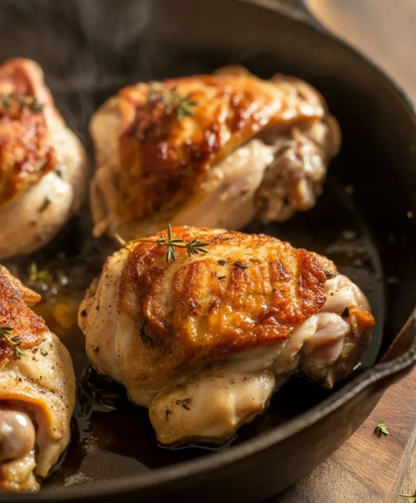 Skillet Chicken Thighs